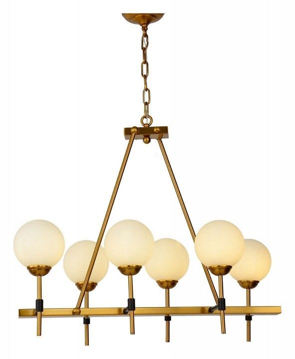 Подвесная люстра LUMINA DECO Aldono LDP 7004-6 MD+BK