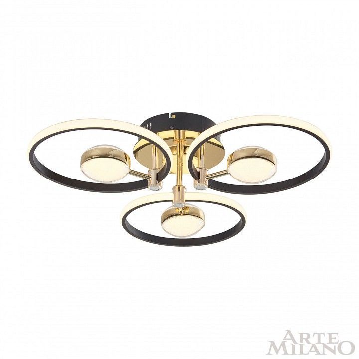 Потолочная люстра Arte Milano Ferrara-76140 276140/3+3 BK/GD