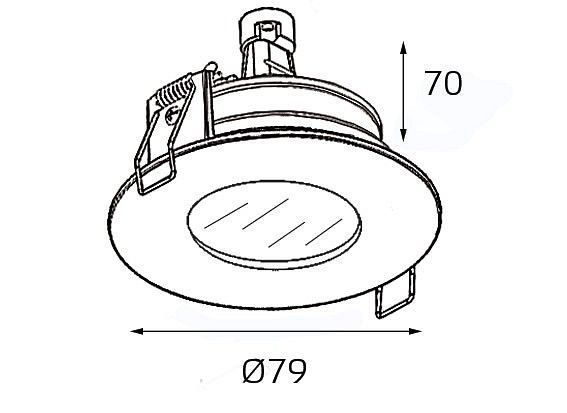 Встраиваемый светильник Italline QSO 006L QSO 006L black