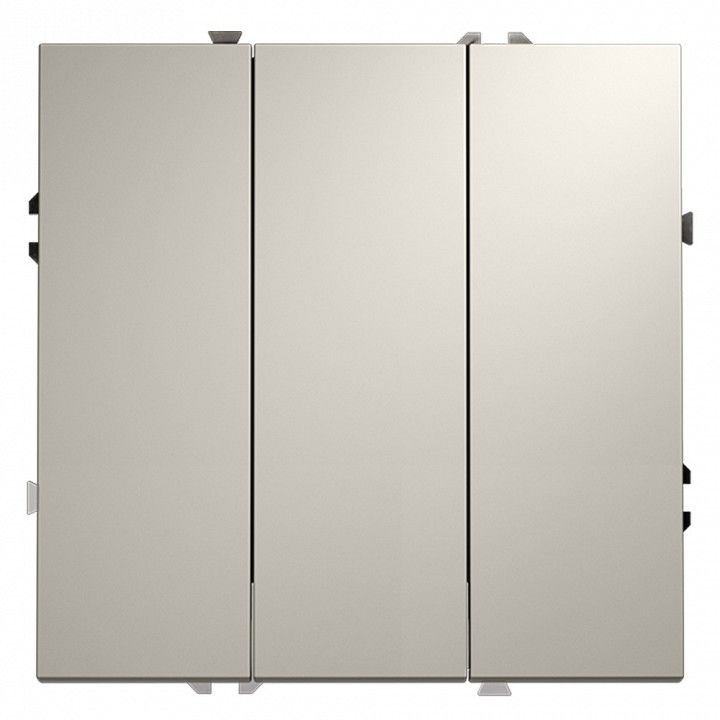Выключатель трехклавишный без рамки Voltum S70 VLS030103