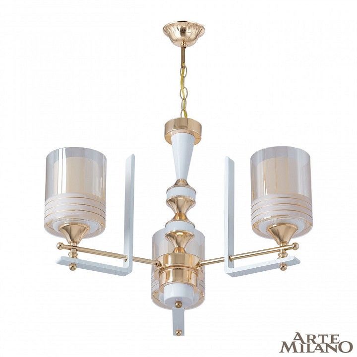 Подвесная люстра Arte Milano Florentia-6087 306087/3 Wh/Gd