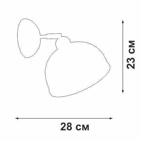 Бра Vitaluce V1875 V1875-1/1A