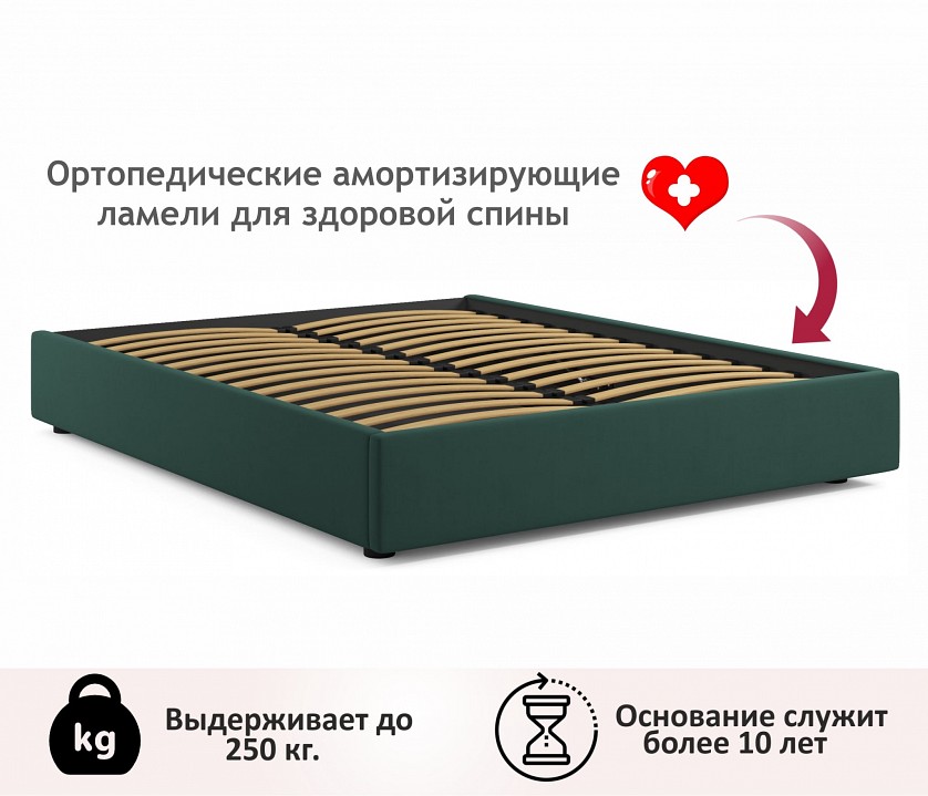 Кровать двуспальная Base 2000x1600 с ПМ