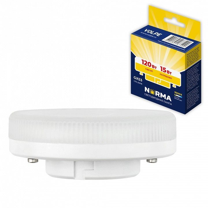 Лампа светодиодная Volpe LED-GX53 GX53 15Вт 3000K UL-00011432