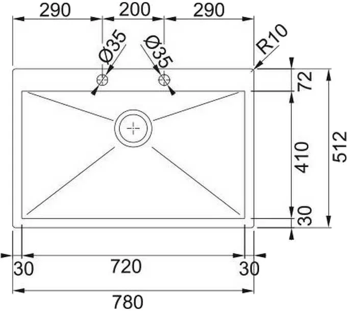Мойка Franke PPX 210-78 нержавеющая сталь