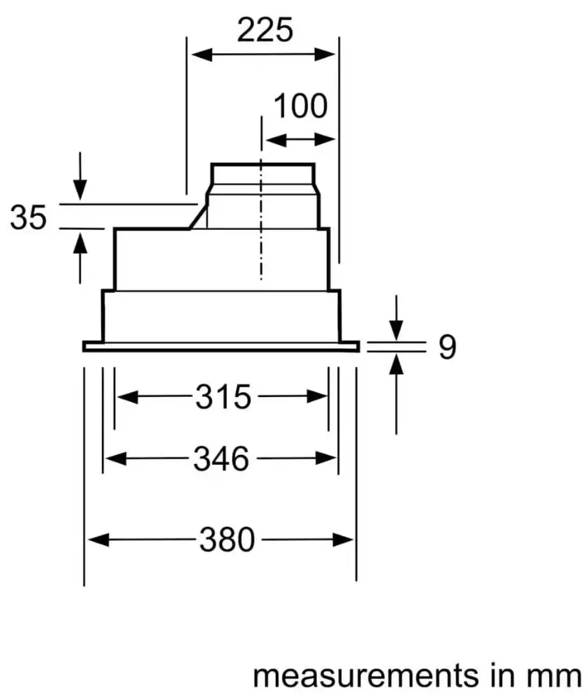 Встраиваемая вытяжка Bosch DHL755BL