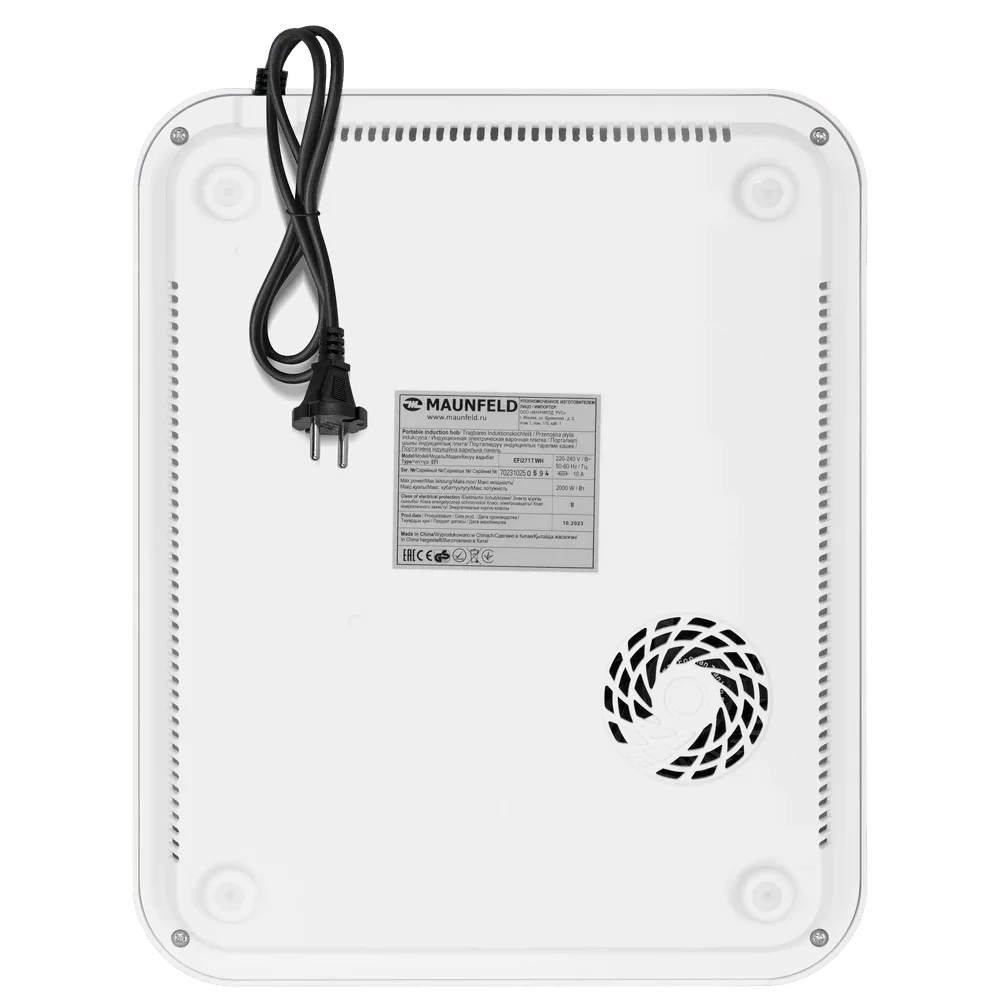 Настольная плитка Maunfeld EFI271MWH