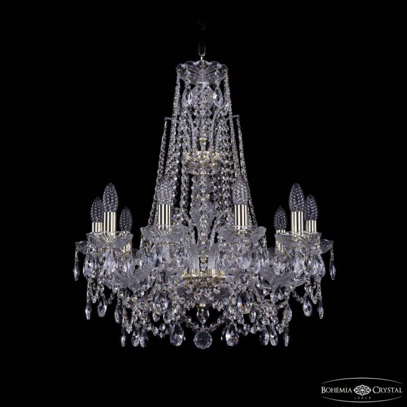 Подвесная люстра Bohemia Ivele Crystal 1411 1411/10/195/XL-65 G