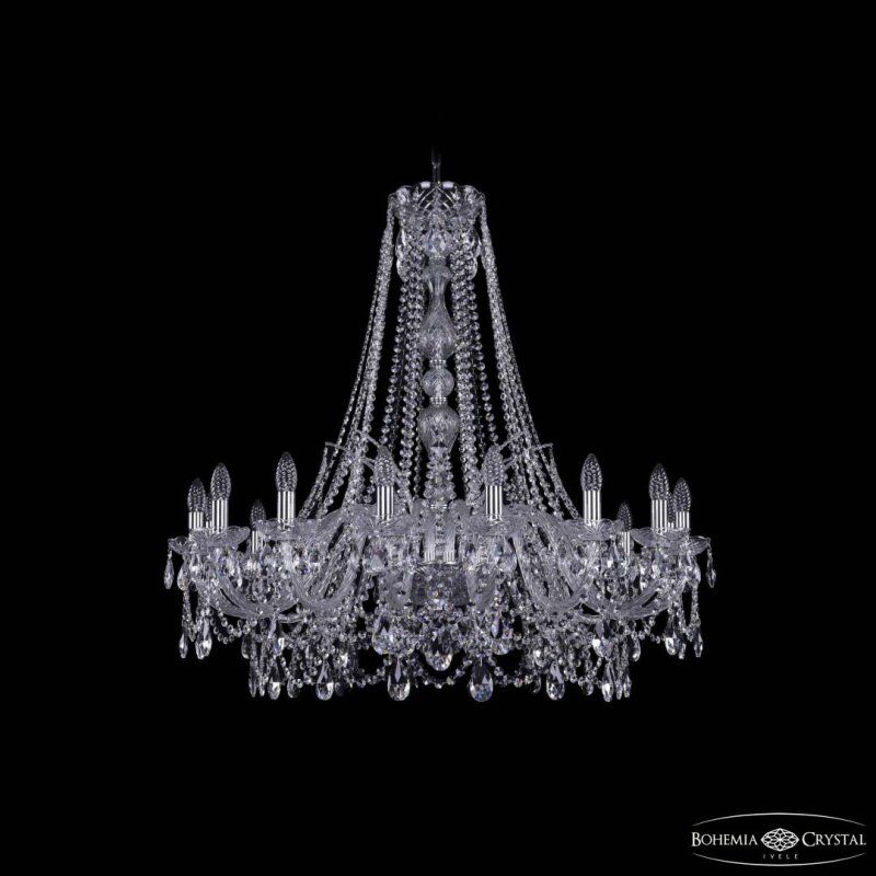 Подвесная люстра Bohemia Ivele Crystal 1411 1411/16/360/h-95 Ni