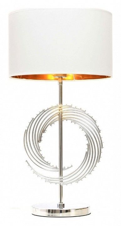 Настольная лампа декоративная LUMINA DECO Fabi LDT 5531 CHR+WT