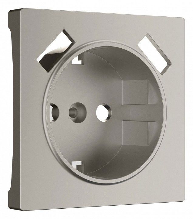 Накладка для розетки с заземлением и 2хUSB Werkel дымчатый W1279504