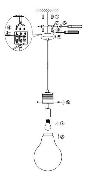 Подвесной светильник Globo Felix 15039