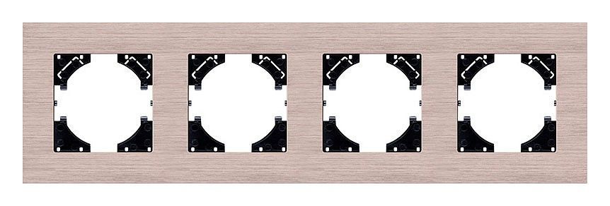 Рамка на 4 поста Kollinger Reflex AL RA4GD