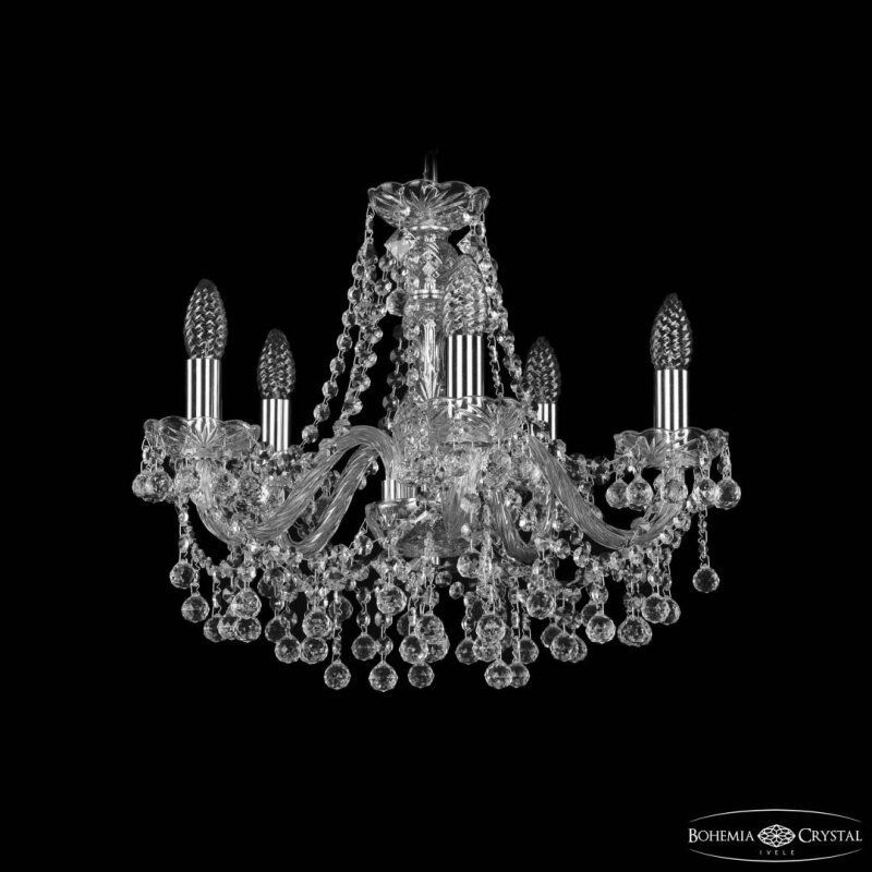 Подвесная люстра Bohemia Ivele Crystal 1409 1409/5/160 Ni