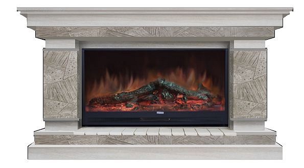 Комплект из электрокамина напольного и портала (143x45x82.5 см) Лорд Карелия Premier S86 ЛО000009