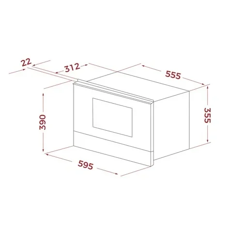 Встраиваемая микроволновая печь Teka MS 6220 BIS L STAINLESS ST