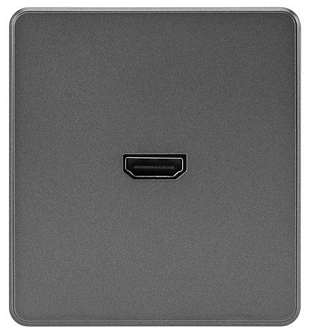 Розетка HDMI без рамки Kranz ROUND KR-78-0730-2