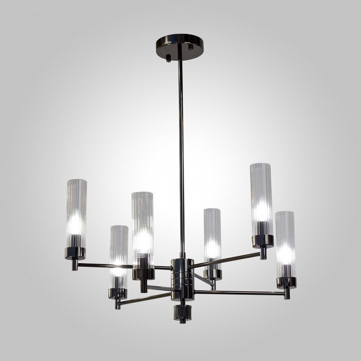 Люстра на штанге AM-Group INDIGO INDIGO SP6 PEARL BLACK