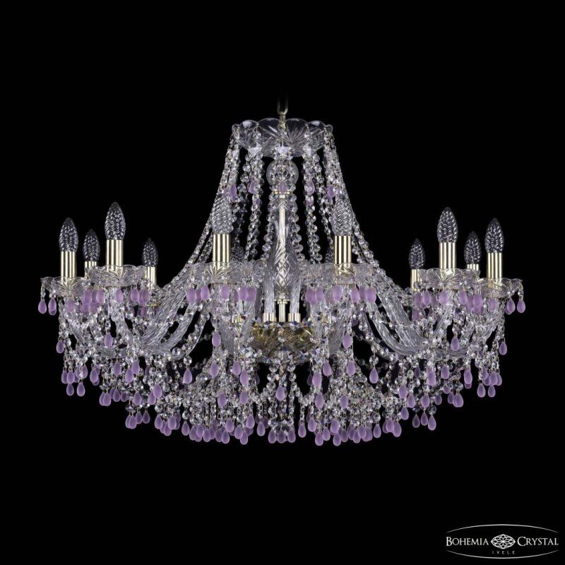 Подвесная люстра Bohemia Ivele Crystal 1410 1410/12/300 G V7010