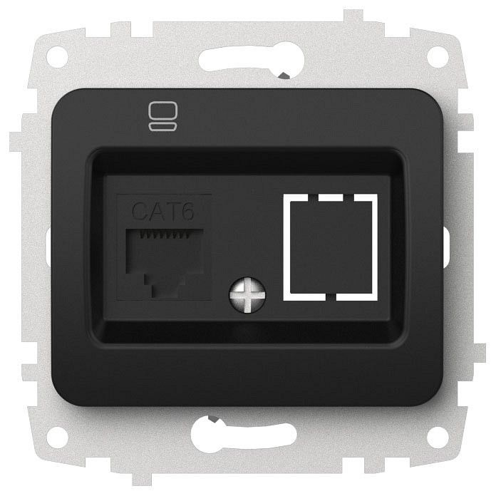 Розетка Ethernet RJ-45 без рамки Elbi Eleсtriс Jazz 607-004800-247