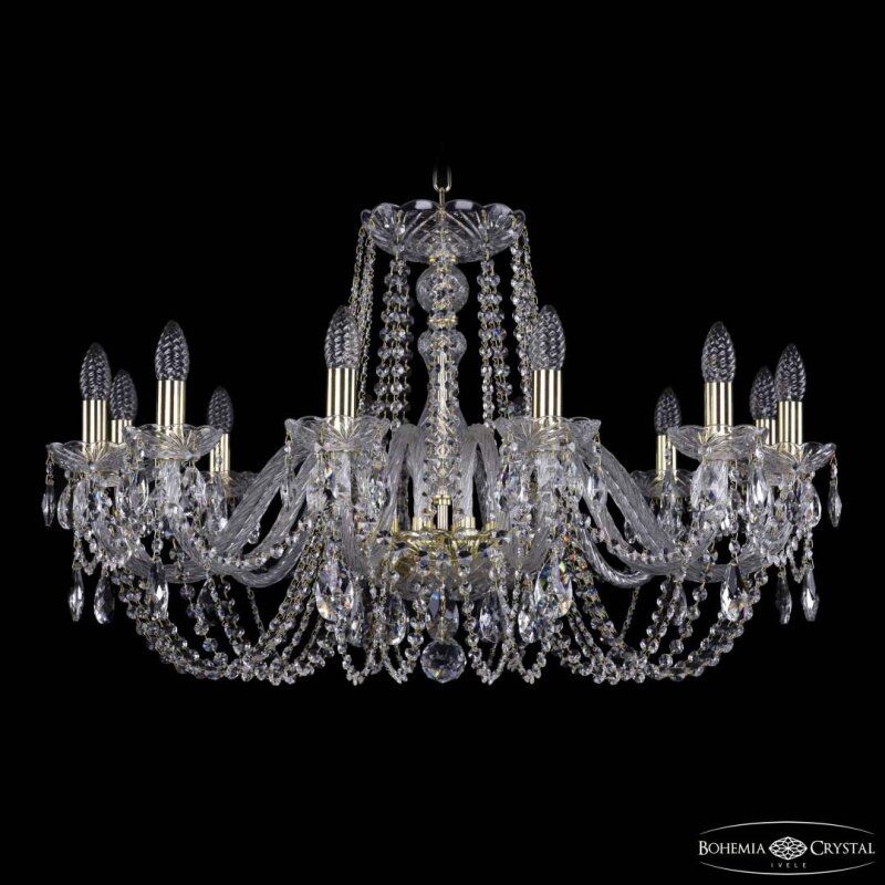 Подвесная люстра Bohemia Ivele Crystal 1402 1402/12/300 G