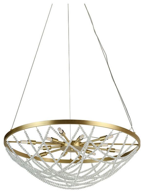 Подвесная люстра Newport ЭЛЬВИРА 8650/70 C brass