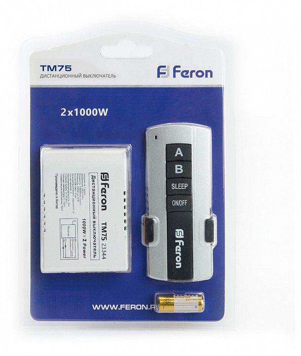Выключатель беспроводной одноклавишный Feron  23344