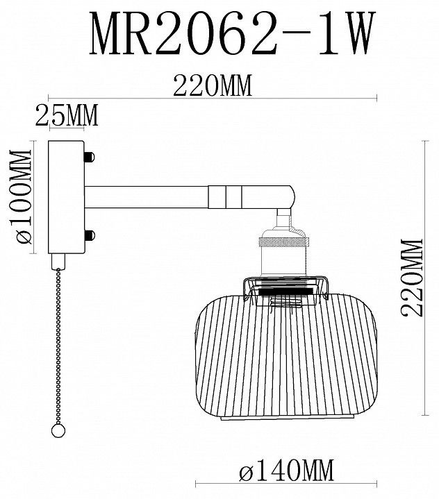 Бра MyFar Natalie MR2062-1W