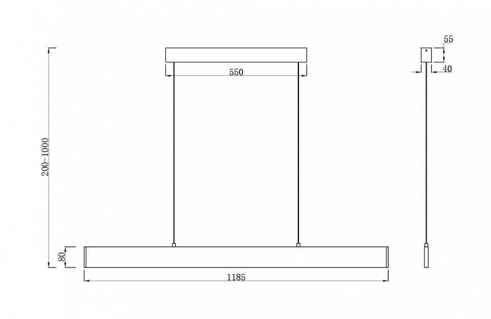 Подвесной светильник Maytoni Technical Шаг P010PL-L30W4K