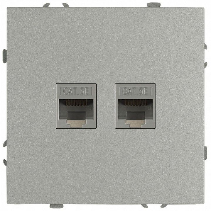 Розетка двойная Ethernet RJ-45 без рамки Эра Galaxy Б0070760