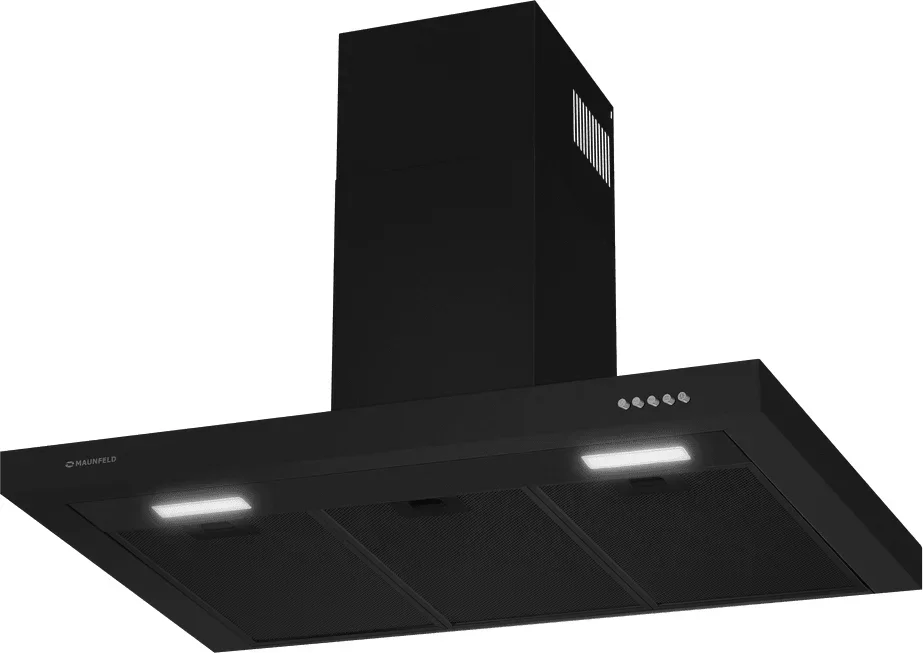 Вытяжка кухонная Maunfeld TSH 90 Черная с кнопками (Push Black)